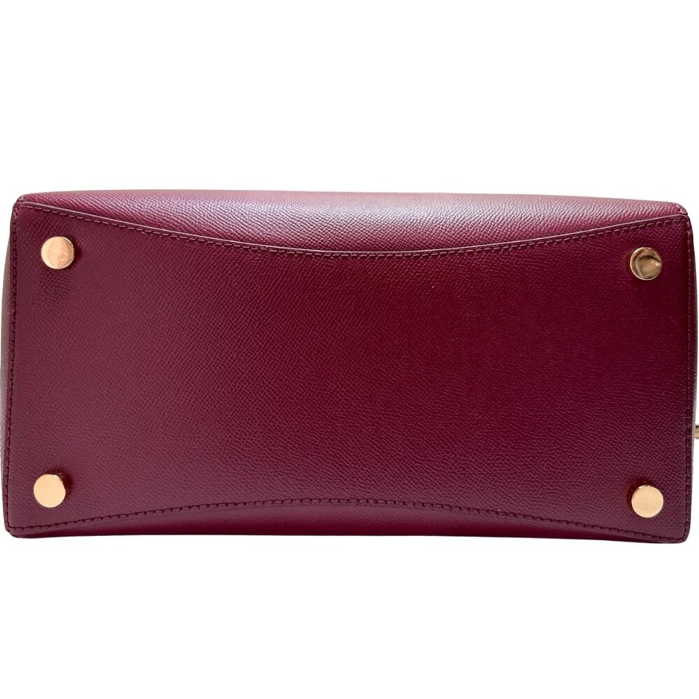 Michael Kors Burgundy Leather Tote Bag - Picture 3 of 7